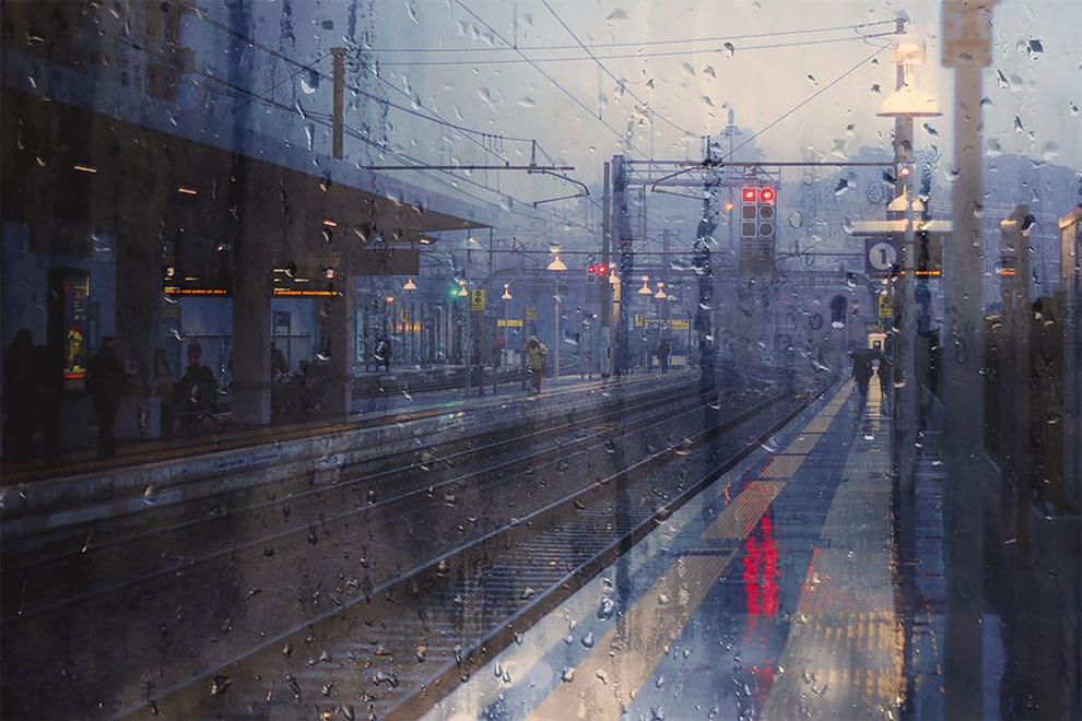 El mundo a través de una gota de lluvia…