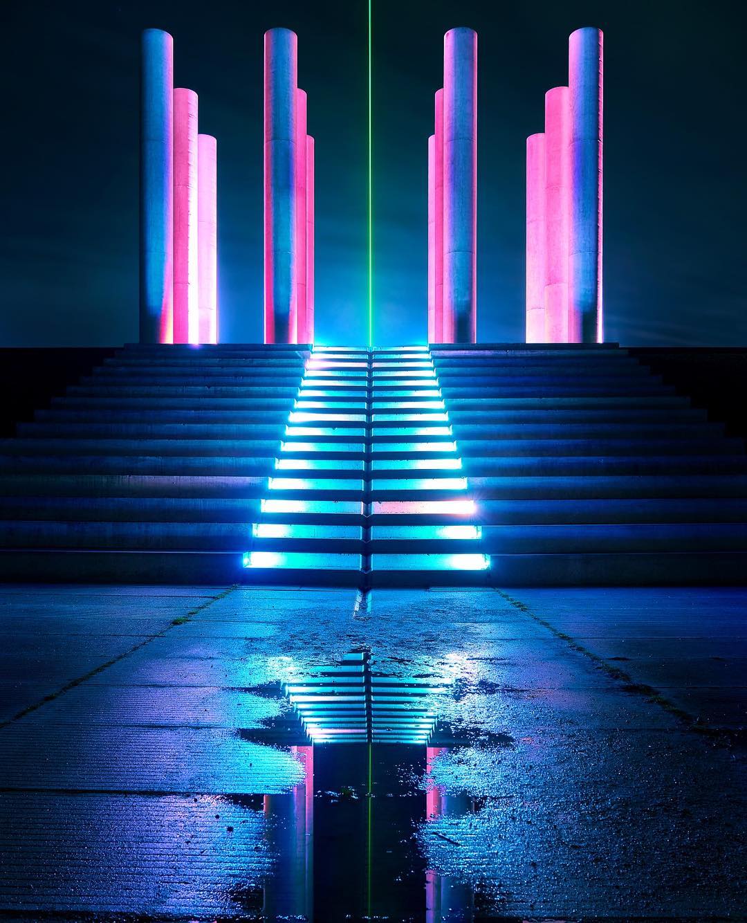 El silencio de noche. El silencio en la ciudad.