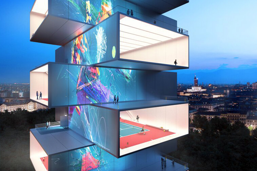 ¿Una torre de pistas de tenis? Pura magia arquitectónica…