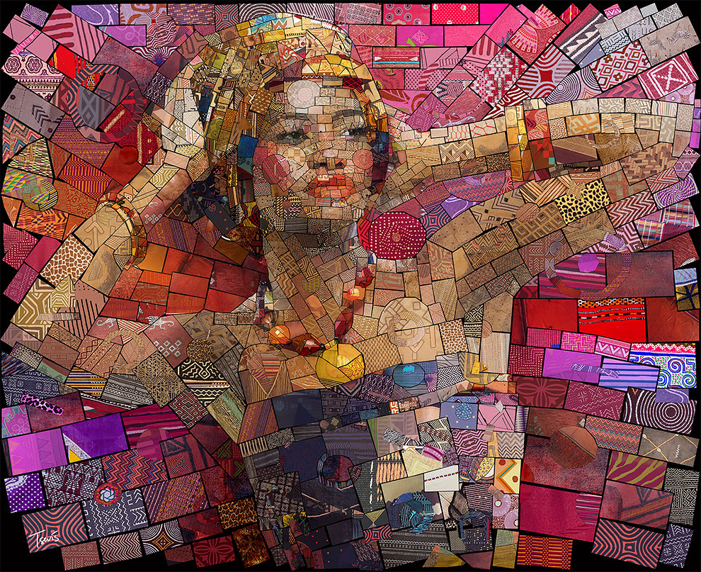 Pieza a pieza, color a color, así son los mosaicos de Charis Tsevis…