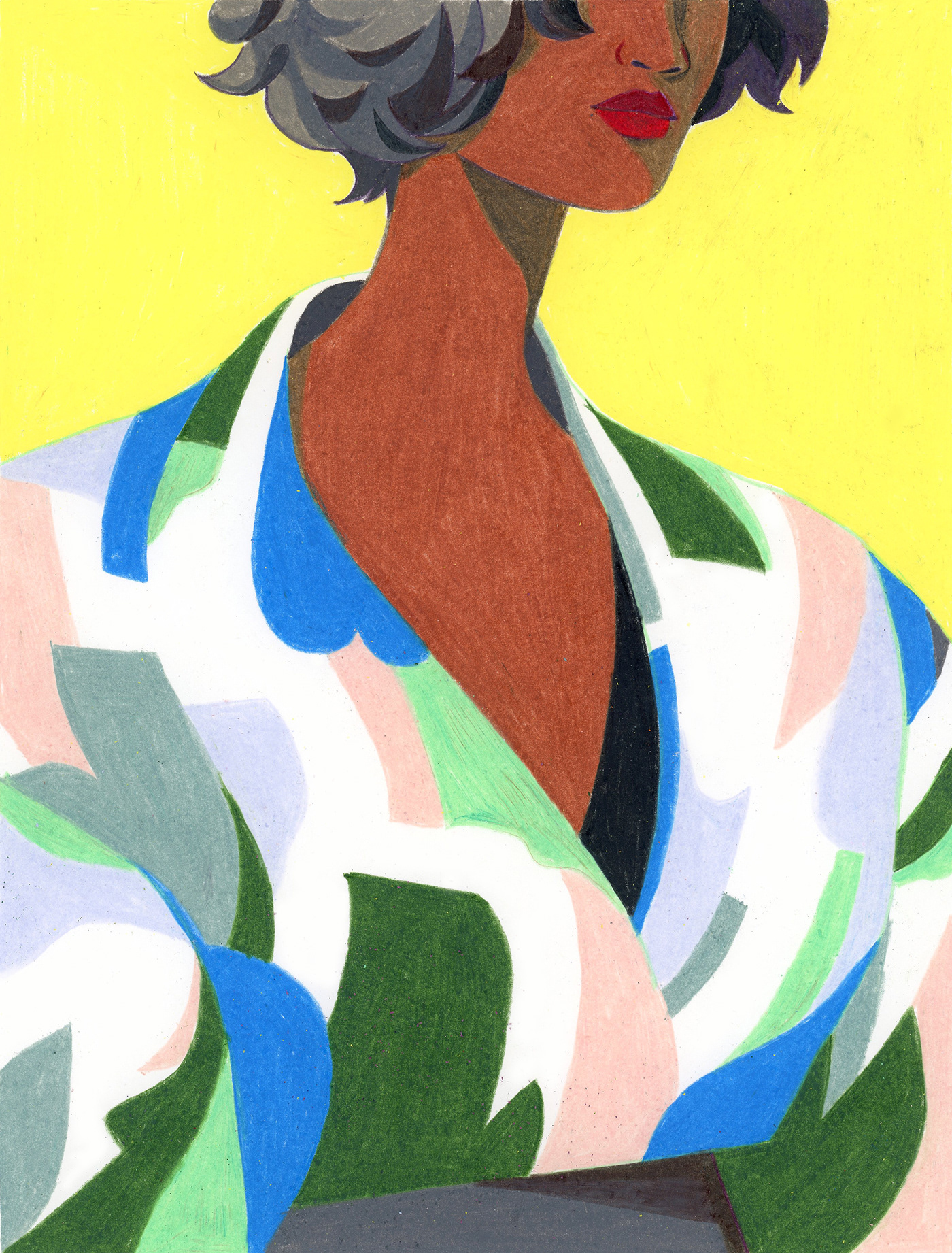 Cuando sólo necesitas papel y lápices de colores para crear arte…