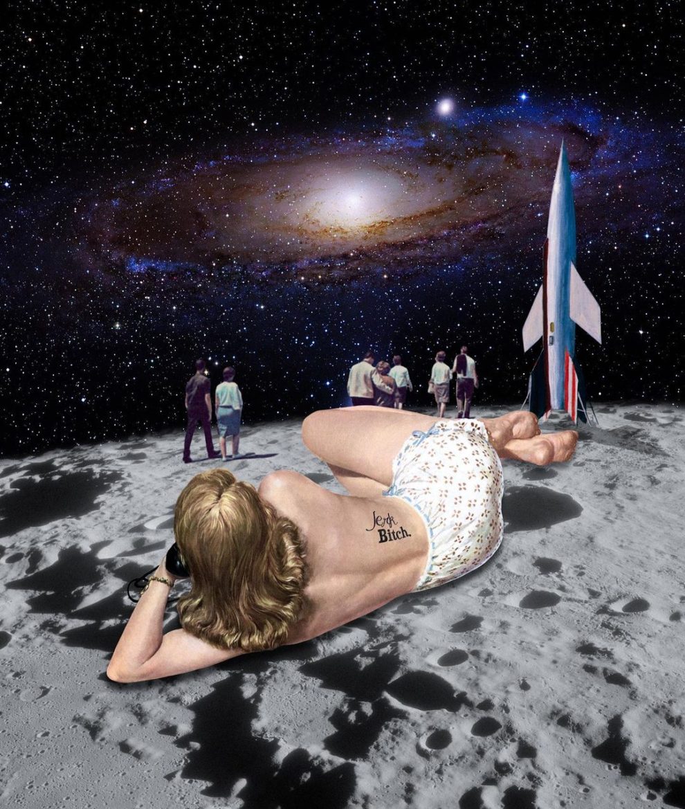 La provocación en los collages de Figaro Many