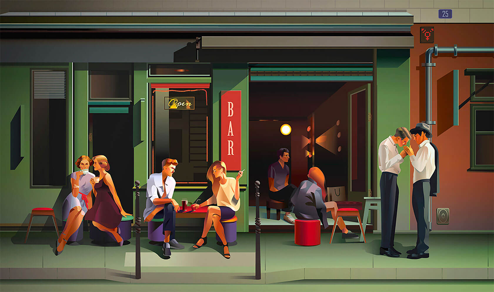 Arte déco en los vectores de Anta Alek