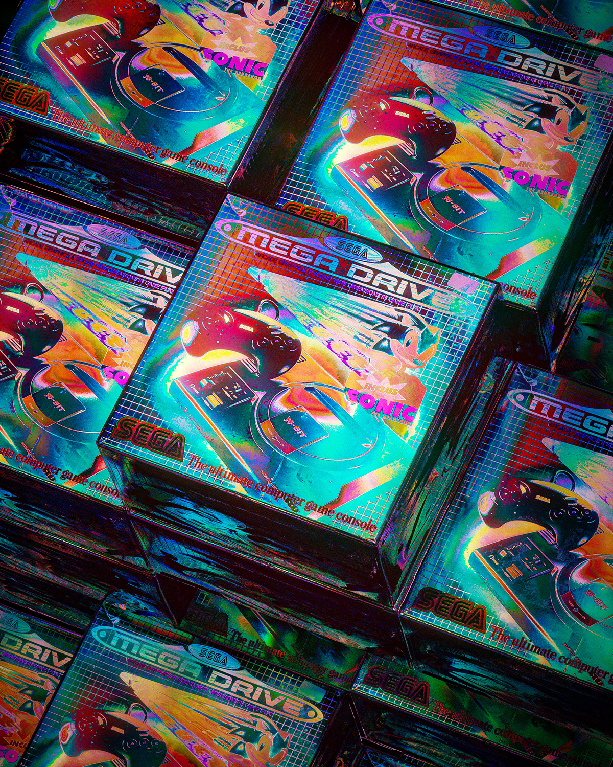 Neones y distopía, Jonathan Plesel imagina un futuro distorsionado