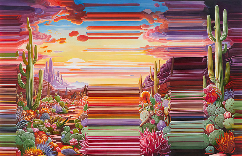 La distorsión como arte y los paisajes glitch de Alexis Mata…