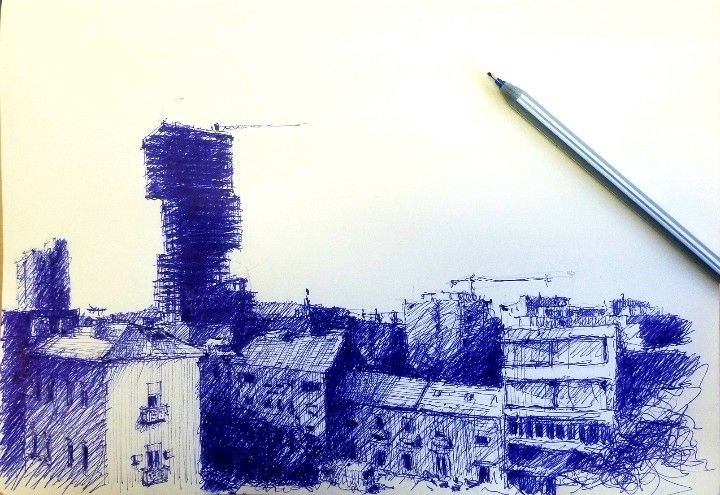 Una ciudad que sonríe (aunque no sepas por qué): así es el universo dibujado de Endrit Marku…