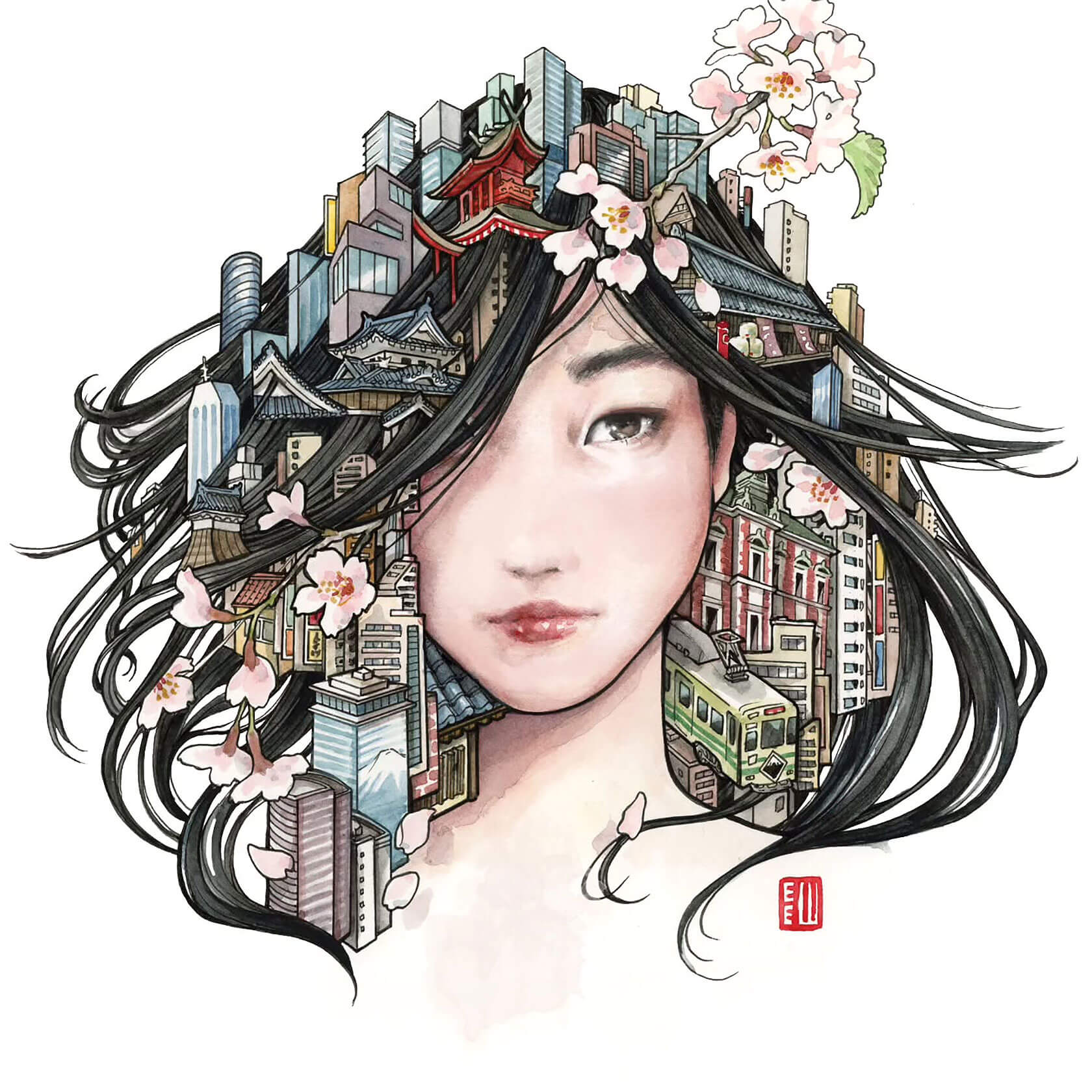 Ukiyo-e y Art Nouveau… así es el Tokio de Erica Ward